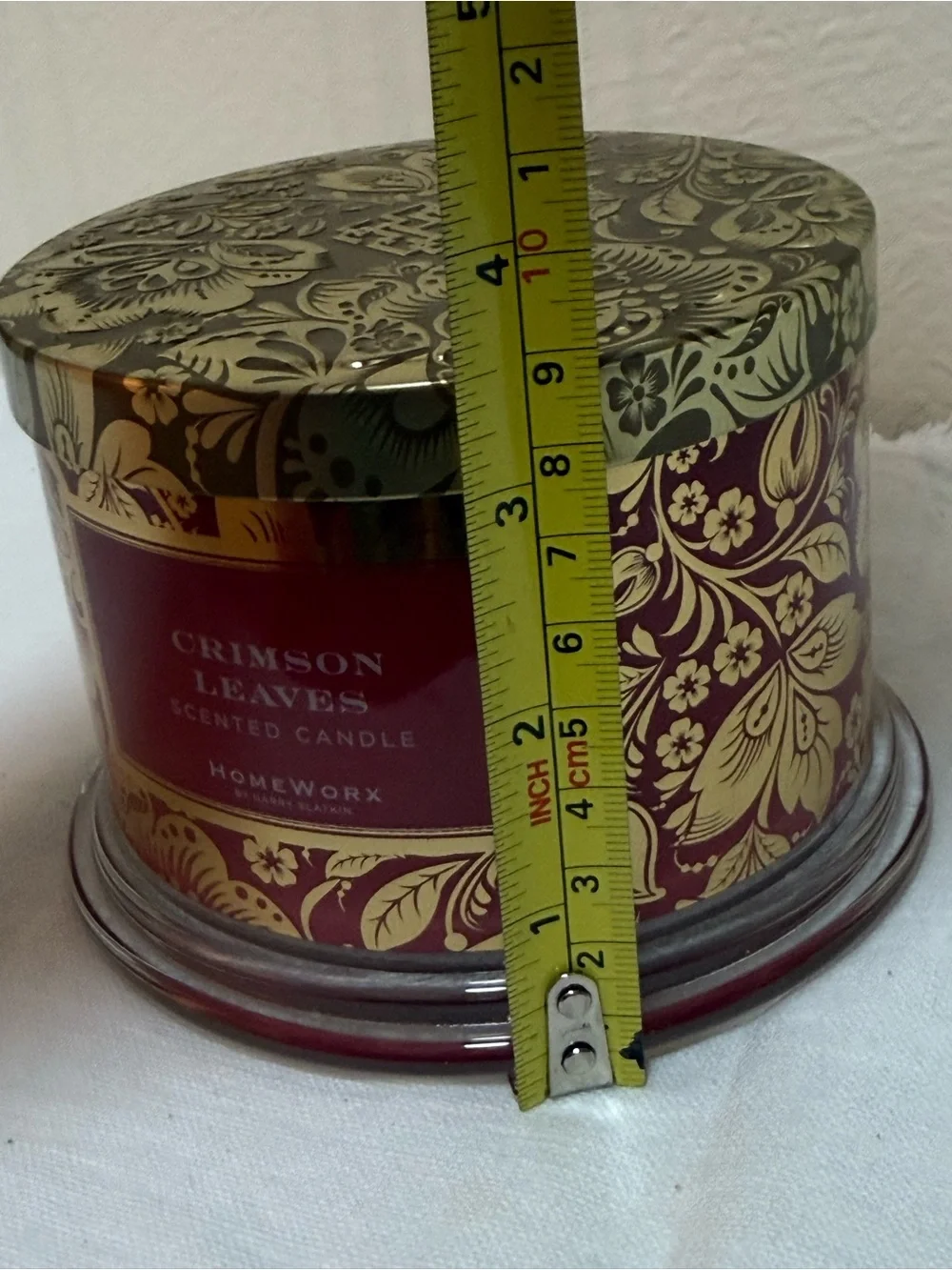 HomeWorx by Harry Slatkin Crimson Leaves Scented Multi-Wick Jar Candle 4in